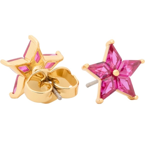 Kate Spade Pink Star Crystal Earrings